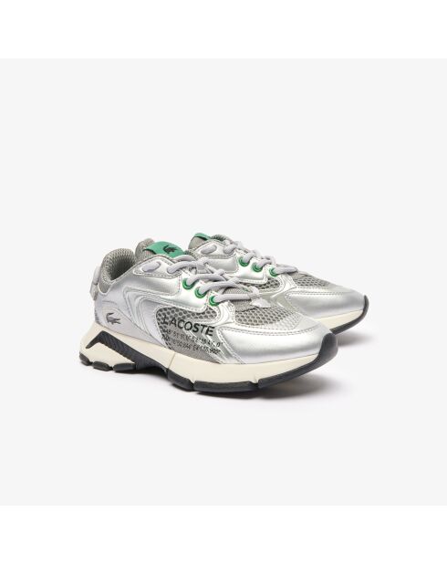 Zapatillas L003 Neo de piel gris/plateada