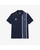 Roland-Garros Pickup-Poloshirt, Marineblau/Falcon Edition