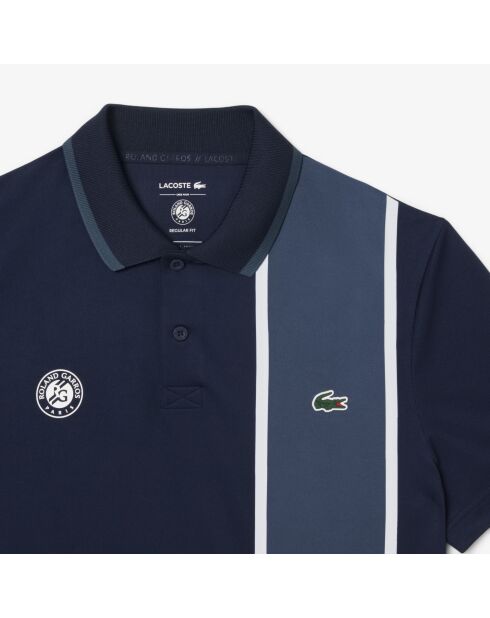 Roland-Garros Pickup-Poloshirt, Marineblau/Falcon Edition