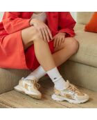 Sneakers L003 Neo lichtbruin/wit