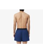 Confezione da 3 boxer in cotone tinta unita con stampa blu navy/metilene/tropicale