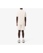 Pantalones cortos de forro polar de algodón con estampado angora/latte