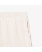 Pantalones cortos de forro polar de algodón con estampado angora/latte