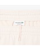 Pantalones cortos de forro polar de algodón con estampado angora/latte