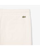 Pantalones cortos de forro polar de algodón con estampado angora/latte