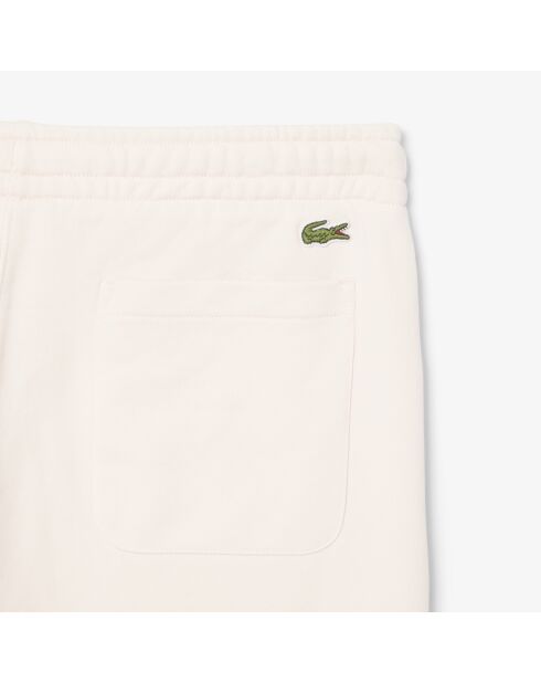 Pantalones cortos de forro polar de algodón con estampado angora/latte