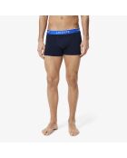 Lot de 3 boxers courts coton stretch marine/calathea/jaune-git