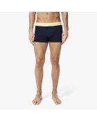 Lot de 3 boxers courts coton stretch marine/calathea/jaune-git