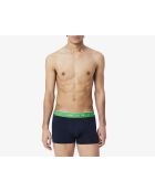 Lot de 3 boxers courts coton stretch marine/calathea/jaune-git