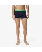 Lot de 3 boxers courts coton stretch marine/calathea/jaune-git