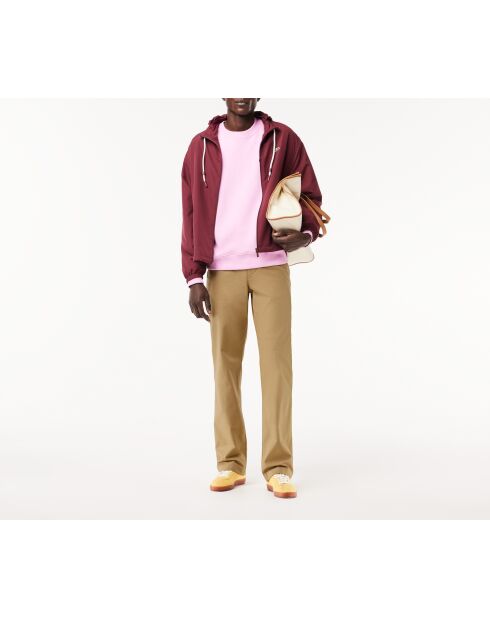 Chinobroek van katoenkeperstof met rechte pasvorm Lion