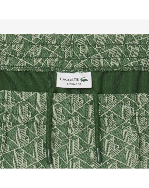 Jogginghose mit Pariser Monogramm in Calathea/Sand