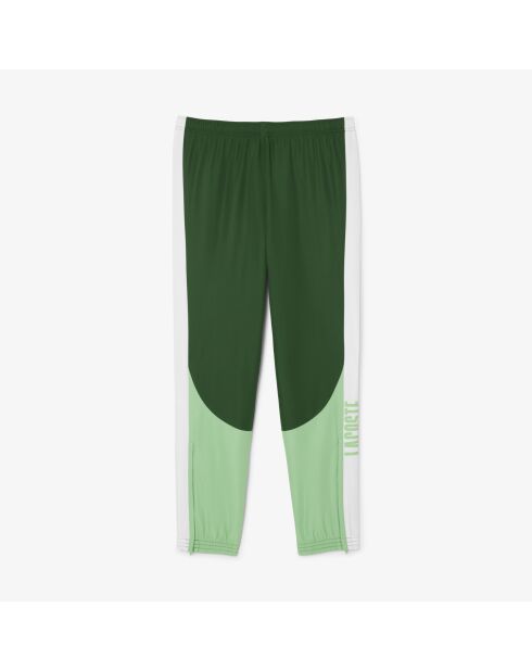 Sport joggingbroek met kleurvlakken groen/wit-liamone