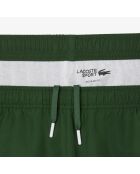 Sportliche Jogginghose im Colorblock-Design Grün/Weiß-Liamone