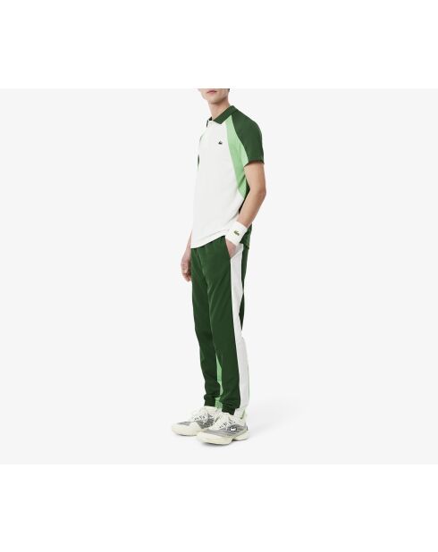 Sport joggingbroek met kleurvlakken groen/wit-liamone