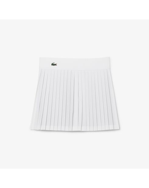 Ultradroge wit/groene geïntegreerde korte tennisrok