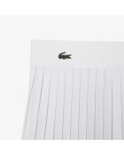 Ultradroge wit/groene geïntegreerde korte tennisrok