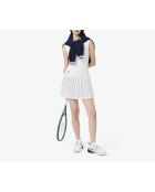 Ultradroge wit/groene geïntegreerde korte tennisrok