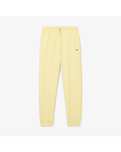 Gelbe Fleece-Jogginghose