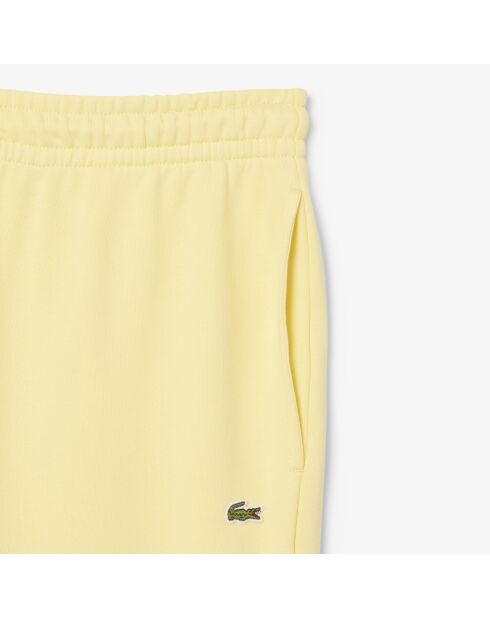 Gelbe Fleece-Jogginghose