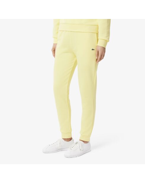 Gelbe Fleece-Jogginghose