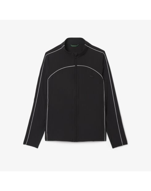 Zwart trainingsjack met uitsnijding van stretch