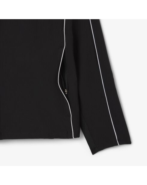 Zwart trainingsjack met uitsnijding van stretch