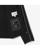 Zwart trainingsjack met uitsnijding van stretch