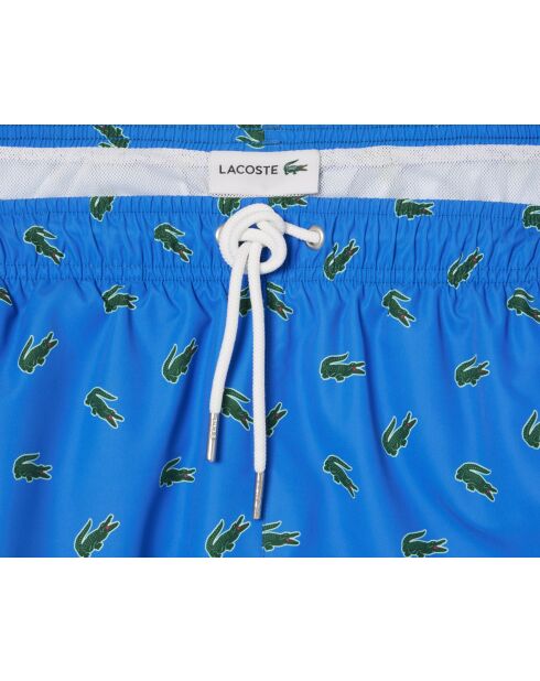 Korte zigeunerzwemshort met krokodillenprint/veelkleurig