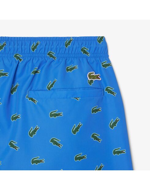 Korte zigeunerzwemshort met krokodillenprint/veelkleurig