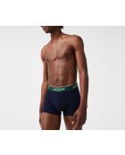 Set van 3 korte boxershorts met blauw/groen-rood-marineblauw logo