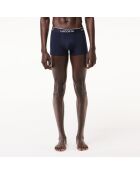 Set van 3 korte boxershorts met blauw/groen-rood-marineblauw logo