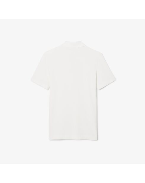 Polo da golf Petit Piqué bianca con protezione UV