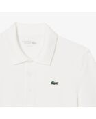 Polo Golf Petit Piqué protection UV blanc