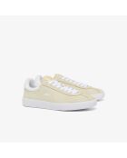 Baseshot lichtgeel/witte suède sneakers