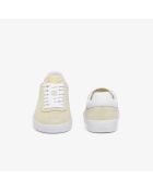 Baseshot lichtgeel/witte suède sneakers