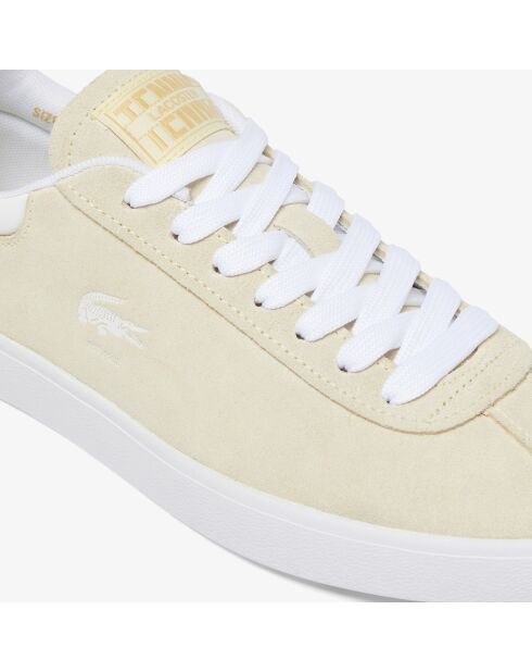 Sneakers Baseshot in pelle scamosciata giallo chiaro/bianco
