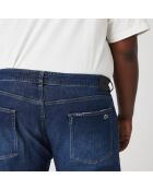 Slim-Fit-Jeans aus Baumwolle mit tiefem, mittelhohem Stretch-Denim