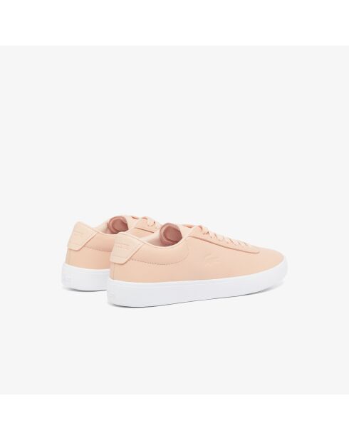 Baseshot Evo lichtroze/witte leren sneakers