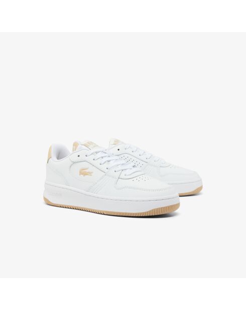 Sneakers L001 Set in pelle bianca/naturale