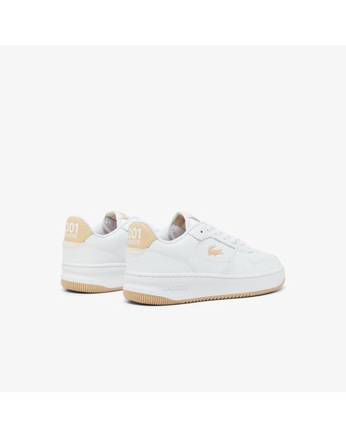 Sneakers L001 Set in pelle bianca/naturale