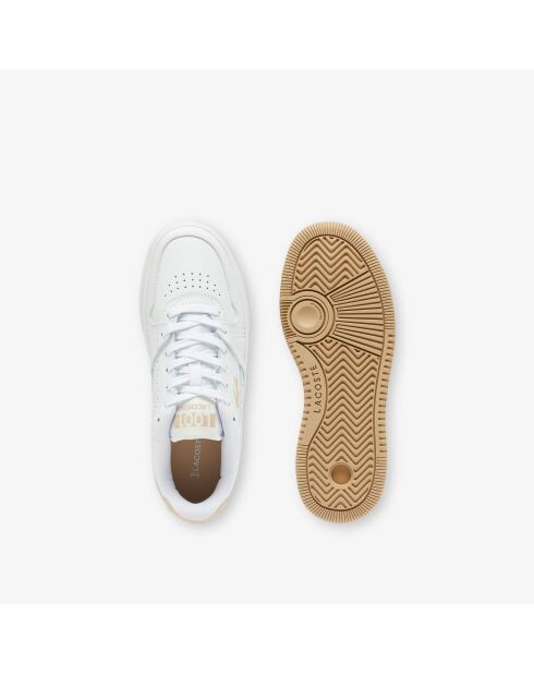 Sneakers L001 Set in pelle bianca/naturale