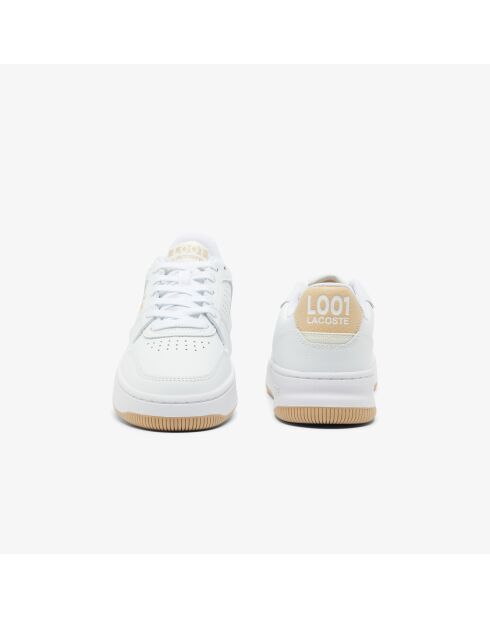 Sneakers L001 Set in pelle bianca/naturale