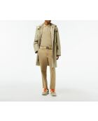 Schmal zulaufende Chinohose aus Stretchbaumwolle mit Löwe