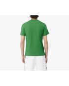 T-Shirt aus Baumwolljersey mit Calathea-Rand