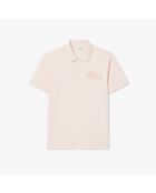 L.12.12 poloshirt met klassieke pasvorm en angora/latte-print