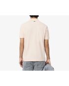 L.12.12 poloshirt met klassieke pasvorm en angora/latte-print