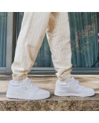 Weiße Ledersneaker Lineshot