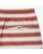 Pantalones cortos de baño Angora/Latte-Piste a rayas