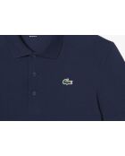 Petit Piqué Golf-Poloshirt mit marinen UV-Schutz